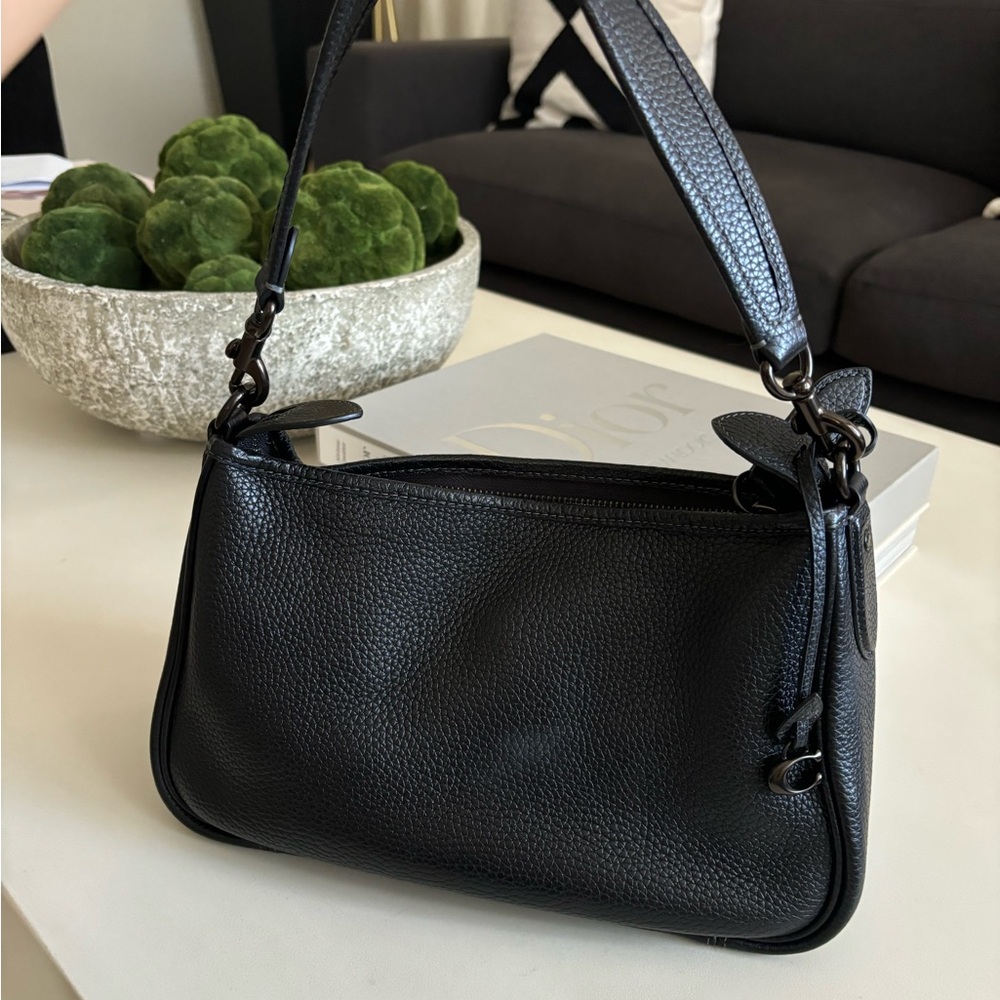 Coach Small Soft Pebbled Leather Cary Bag
